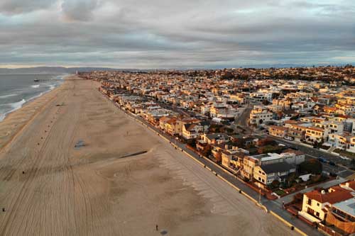 Hermosa Beach from above.