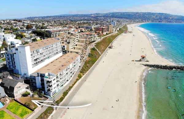 oceanfront home at 613 Esplanade Redondo Beach CA